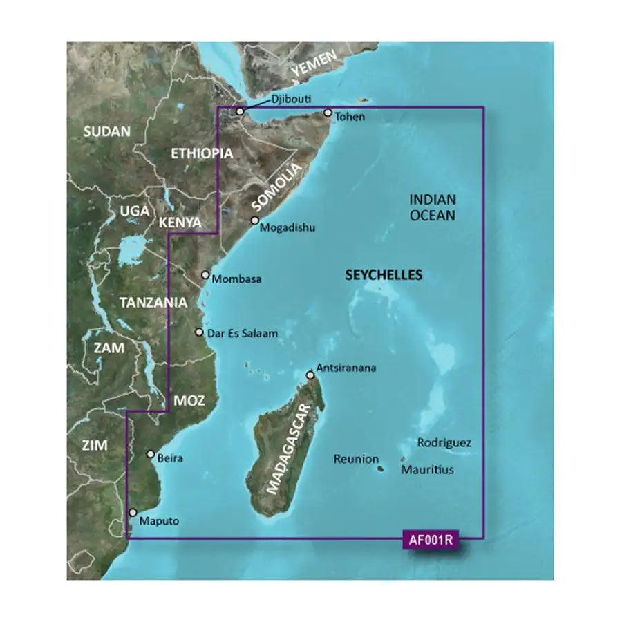 Garmin BlueChart g3 HD - HXAF001R - Eastern Africa - microSD/SD [010-C0747-20] - Besafe1st® 