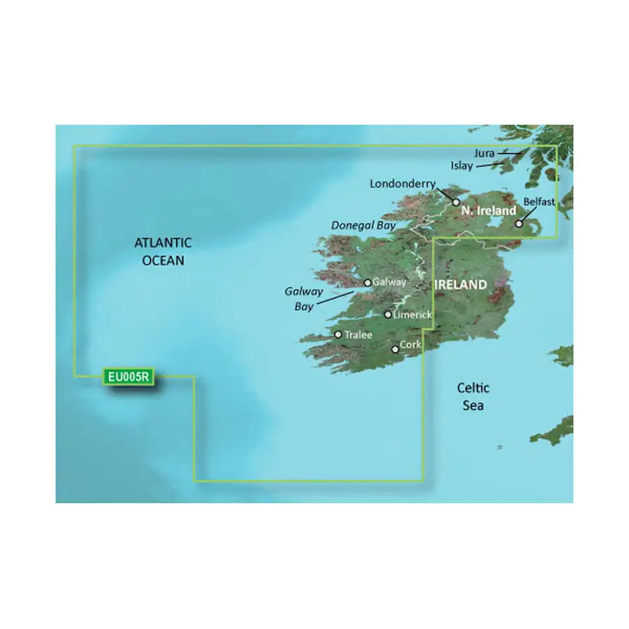 Garmin BlueChart g3 HD - HEU005R - Ireland, West Coast - microSD/SD [010-C0764-20] - Besafe1st®  