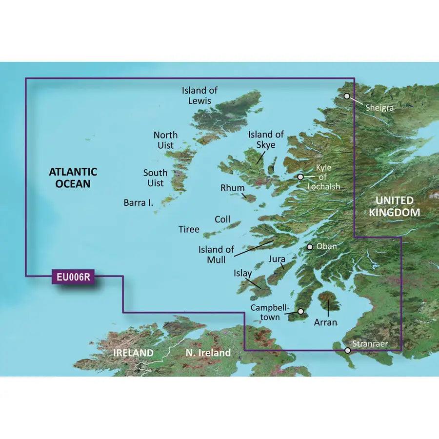 Garmin BlueChart g3 HD - HXEU006R - Scotland West Coast - microSD/SD [010-C0765-20] - Besafe1st® 