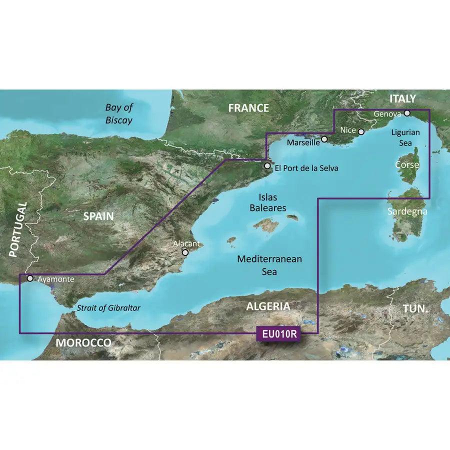 Garmin BlueChart g3 HD - HXEU010R - Spain Mediterranean Coast - microSD/SD [010-C0768-20] - Besafe1st® 