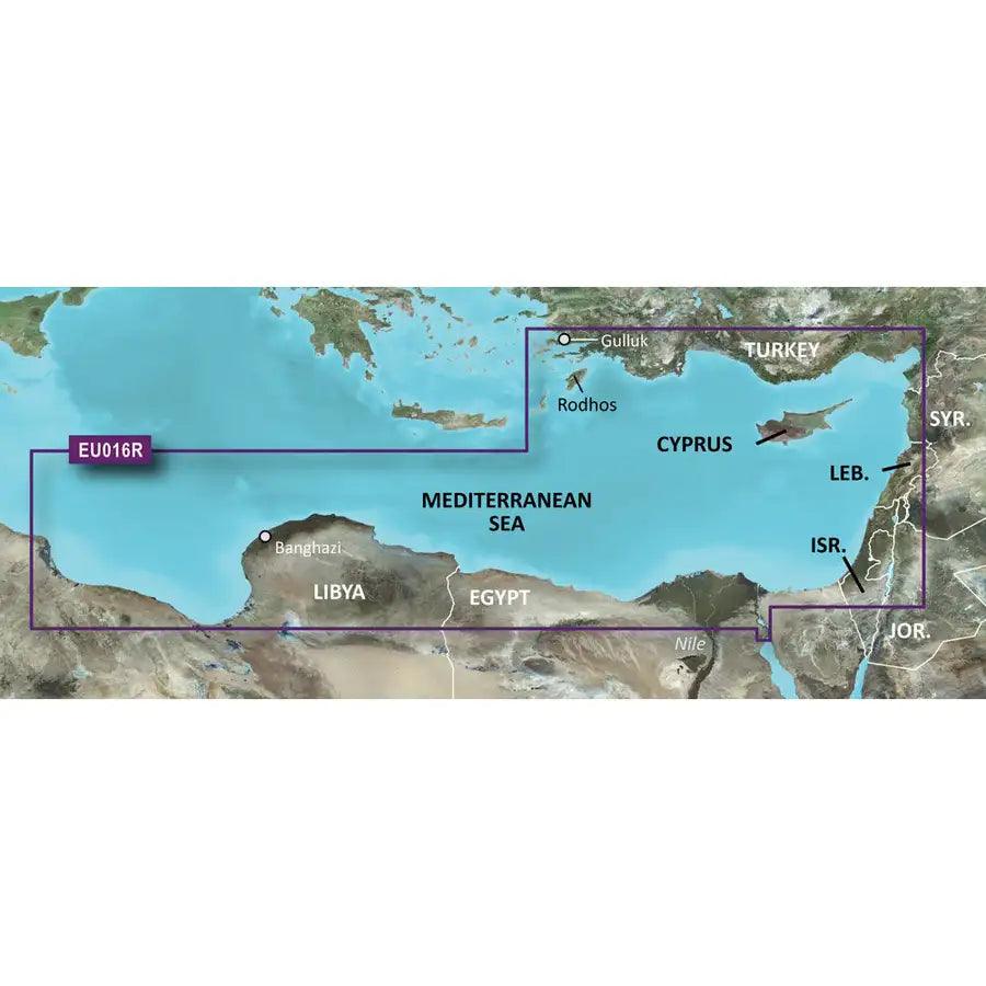 Garmin BlueChart g3 HD - HXEU016R - Mediterranean Southeast - microSD/SD [010-C0774-20] - Besafe1st® 