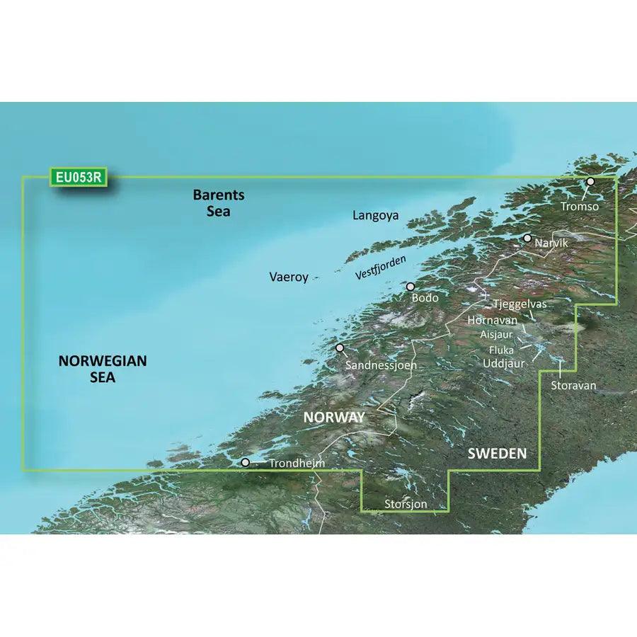 Garmin BlueChart g3 HD - HXEU053R - Trondheim - Tromso - microSD/SD [010-C0789-20] - Besafe1st® 