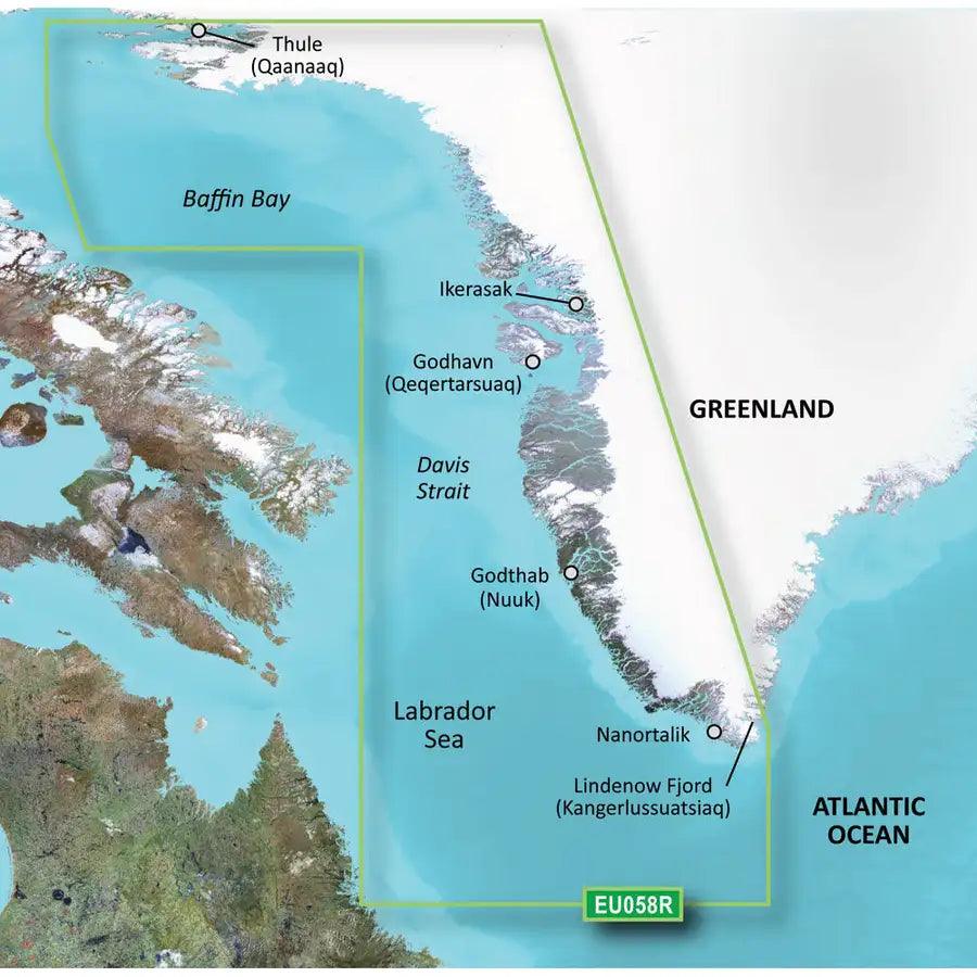 Garmin BlueChart g3 HD - HEU064R - Greenland - microSD/SD [010-C1001-20] - Besafe1st® 