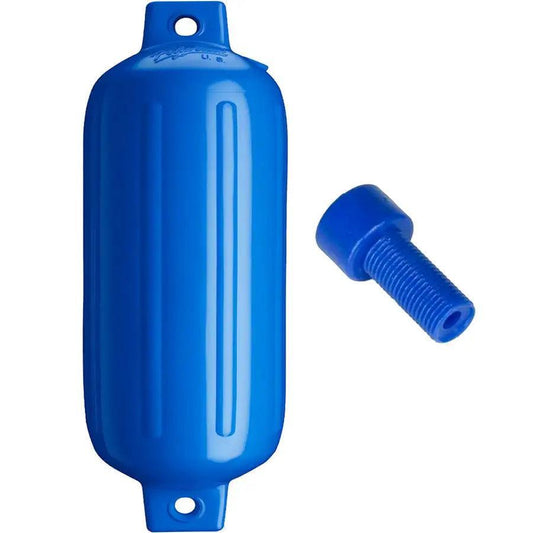 Polyform G-6 Twin Eye Fender 11" x 30" - Blue w/Adapter [G-6 BLUE W/AIR ADAPTER] - Besafe1st