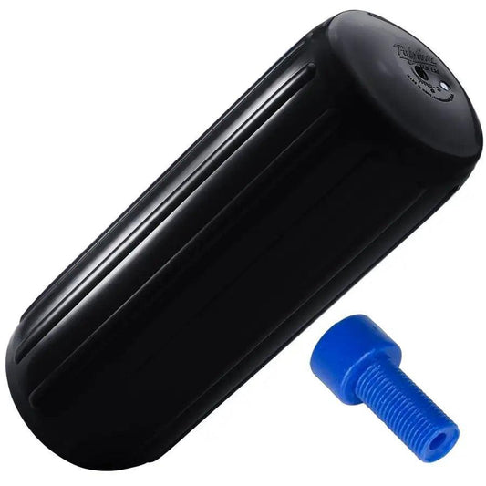 Polyform HTM-3 Fender 10.5" x 27" - Black w/Adapter [HTM-3 BLACK W/AIR ADAPTER] - Besafe1st