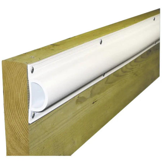 Dock Edge Standard "D" PVC Profile 16ft Roll - White [1190-F] - Besafe1st