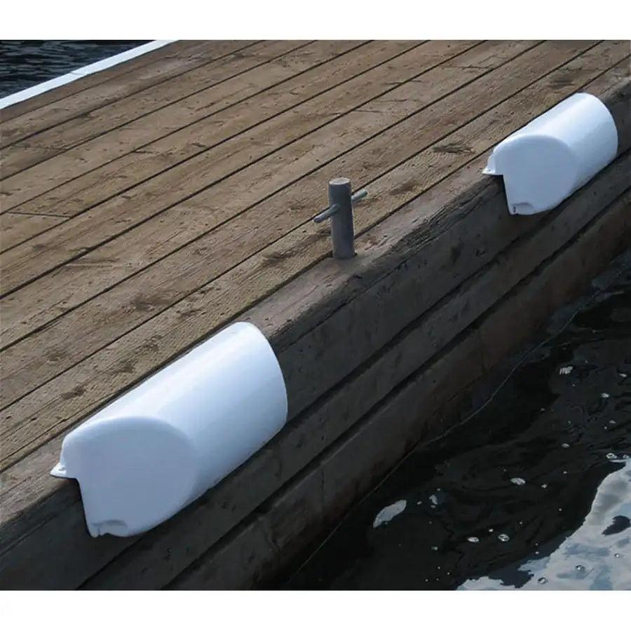 Dock Edge Dolphin Dockside Bumper 7" x 16" Straight - White [1060-W-F] - Besafe1st