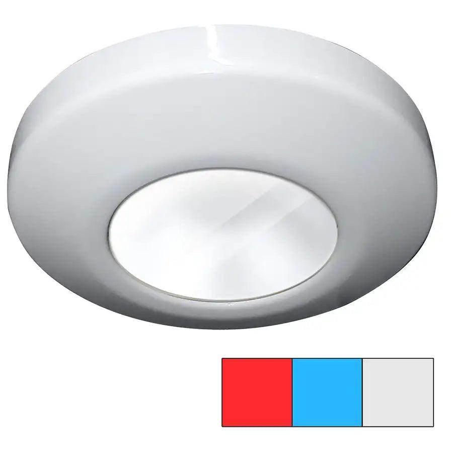 i2Systems Profile P1120 Tri-Light Surface Light - Red, Cool White Blue - White Finish [P1120Z-31HAE] - Besafe1st