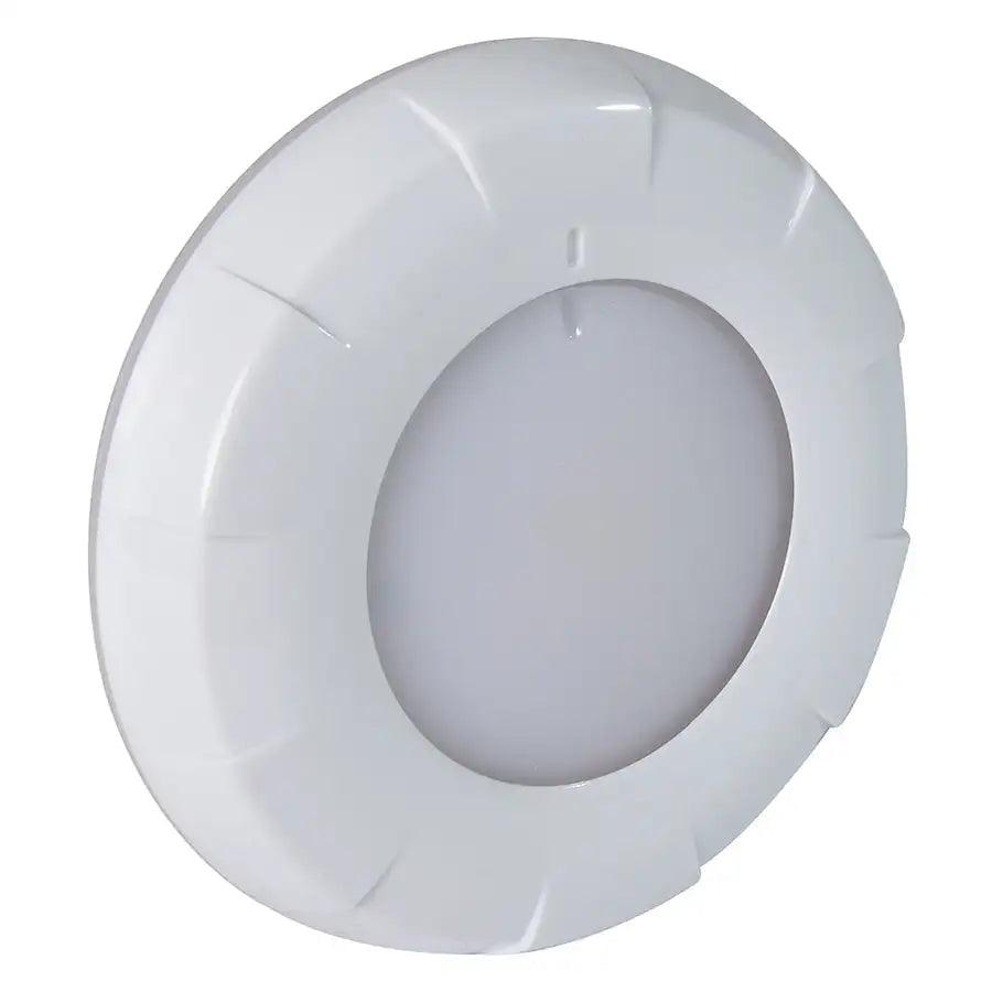 Lumitec Aurora LED Dome Light - White Finish - White/Blue Dimming [101075] - Besafe1st® 