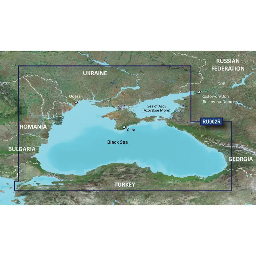 Garmin BlueChart g3 HD - HXRU002R - Black Sea  Azov Sea - microSD/SD [010-C1064-20] - Besafe1st®  