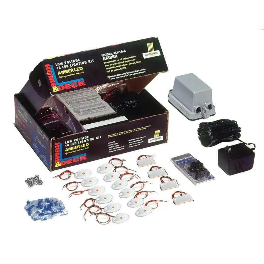 Innovative Lighting Deck & Dock LED Kit - Amber LED/White Housing [090-1100-4] - Besafe1st