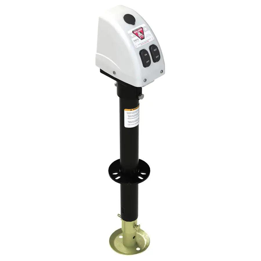 Bulldog 3,500lbs A-Frame RV Jack w/Powered Drive - 12V - White Cover [500188] - Besafe1st® 