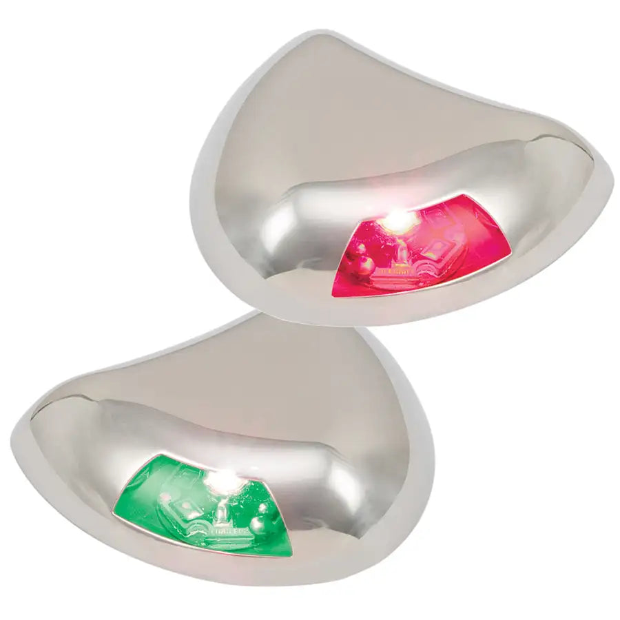Perko Stealth Series LED Side Lights - Horizontal Mount - Red/Green [0616DP2STS] - Premium Navigation Lights  Shop now at Besafe1st®