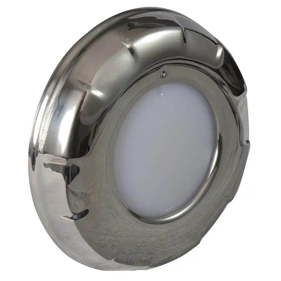 Lumitec Aurora - LED Dome Light - Polished SS Finish - 2-Color White/Blue Dimming [101138] - Besafe1st