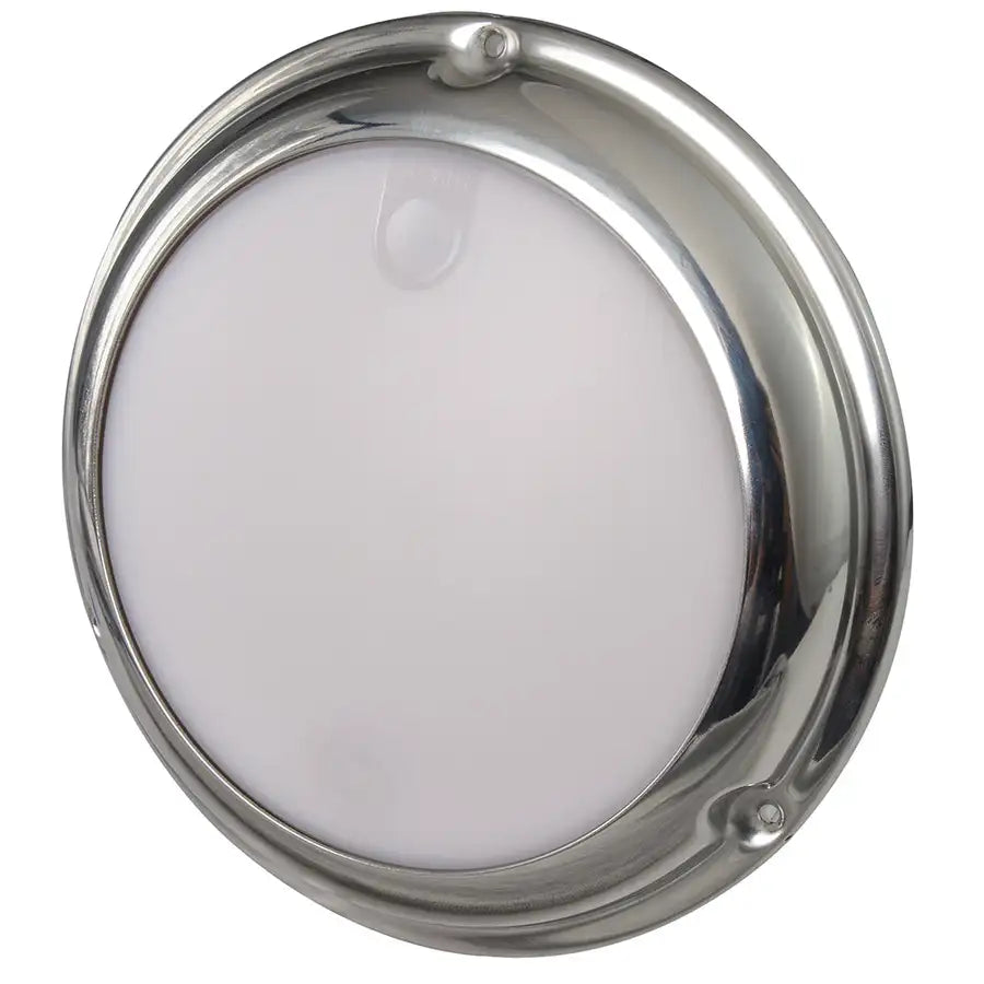 Lumitec TouchDome - Dome Light - Polished SS Finish - 2-Color White/Red Dimming [101098] - Besafe1st® 