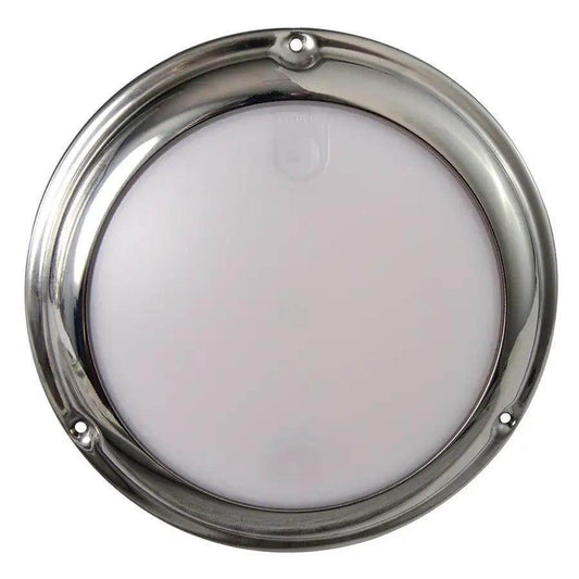 Lumitec TouchDome - Dome Light - Polished SS Finish - 2-Color White/Red Dimming [101098] - Besafe1st
