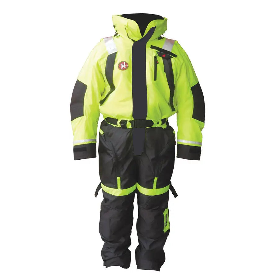 First Watch AS-1100 Flotation Suit - Hi-Vis Yellow - XL [AS-1100-HV-XL] - Premium Immersion/Dry/Work Suits from First Watch - Just $700! Shop now at Besafe1st®