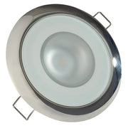 Lumitec Mirage - Flush Mount Down Light - Glass Finish/Polished SS Bezel - 2-Color White/Blue Dimming [113111] - Premium Dome/Down Lights  Shop now at Besafe1st®