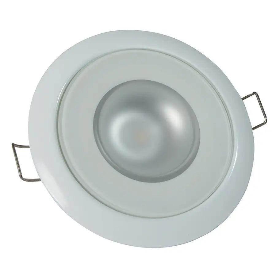 Lumitec Mirage - Flush Mount Down Light - Glass Finish/White Bezel - Warm White Dimming [113129] - Besafe1st