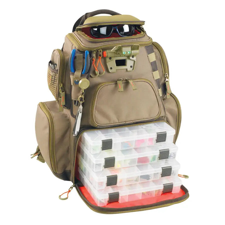 Wild River NOMAD Lighted Tackle Backpack w/4 PT3600 Trays [WT3604] - Premium Tackle Storage from Wild River - Just $209! Shop now at Besafe1st®
