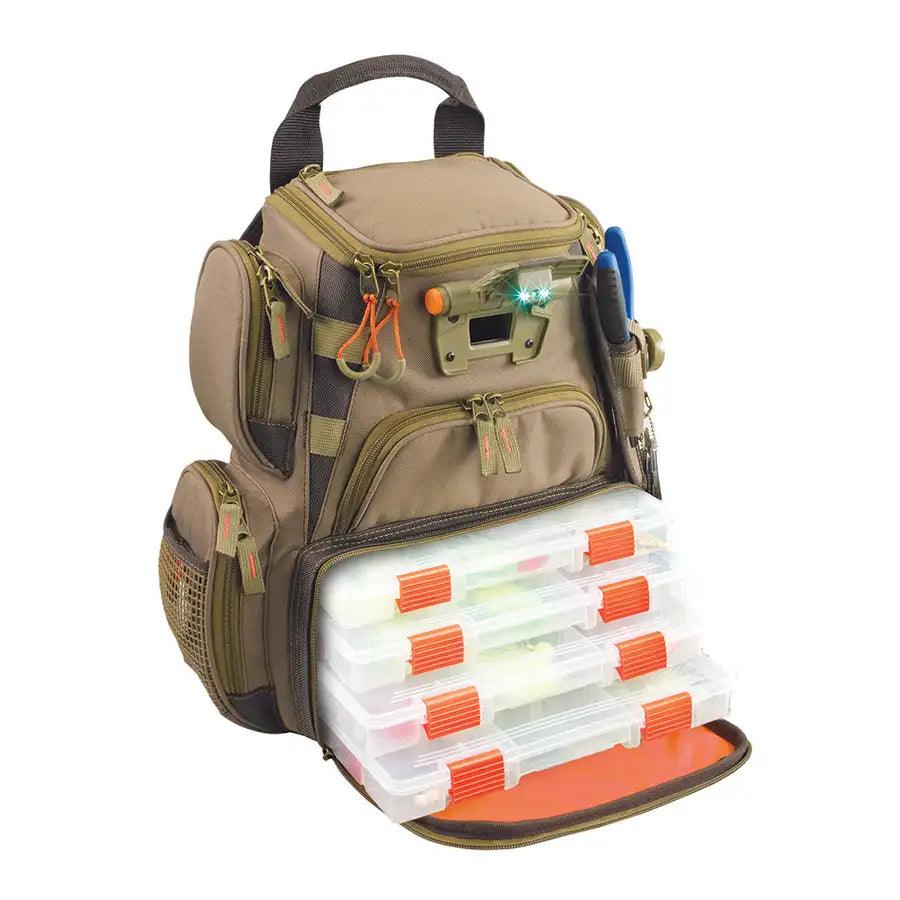 Wild River RECON Lighted Compact Tackle Backpack w/4 PT3500 Trays [WT3503] - Besafe1st® 