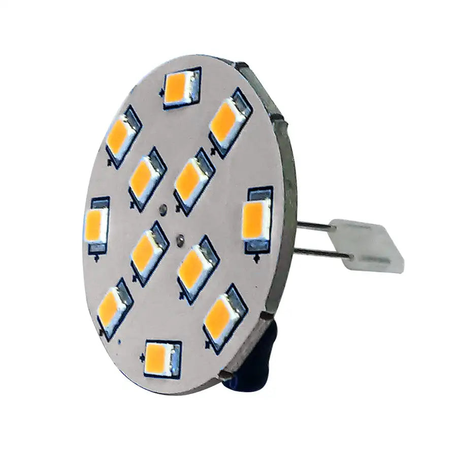 Lunasea G4 10 Back Pin LED Light Bulb - 12VAC or 10-30VDC/2W/140 Lumens - Warm White [LLB-21UW-21-00] Besafe1st™ | 