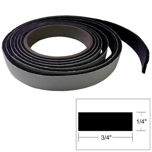 TACO Hatch Tape - 8'L x 1/4"H x "W - Black [V30-0748B8-2] - Besafe1st