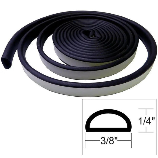 TACO Weather Seal - 10'L x 1/4"H x 3/8"W - Black [V30-1333B10-1] - Besafe1st