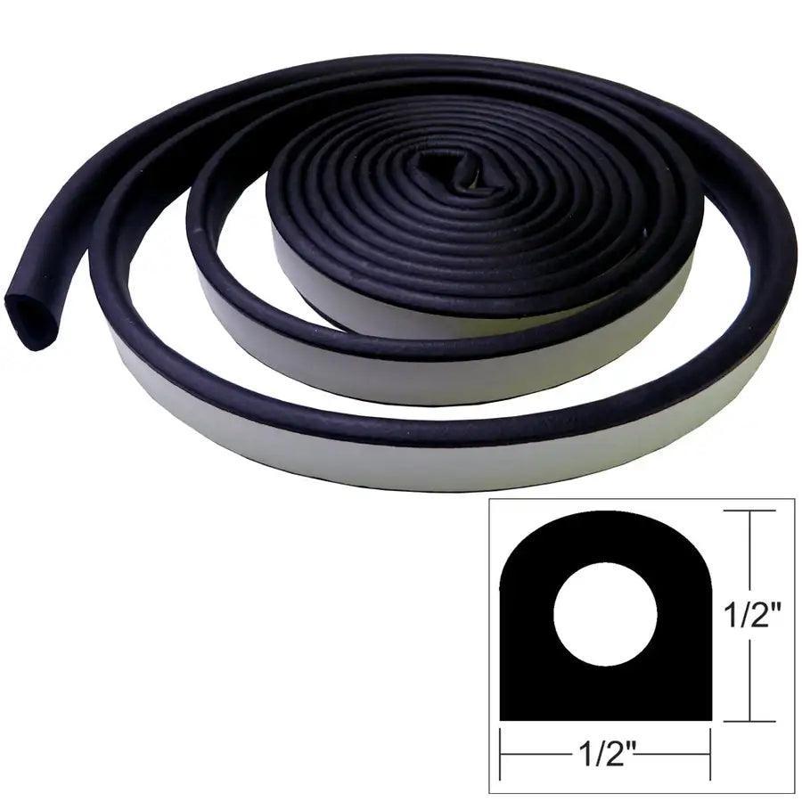 TACO Weather Seal - 10'L x 1/2"W x 1/2"H - Black [V30-0202B10-1] - Besafe1st