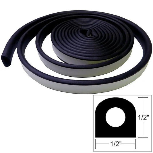 TACO Weather Seal - 10'L x 1/2"W x 1/2"H - Black [V30-0202B10-1] - Besafe1st