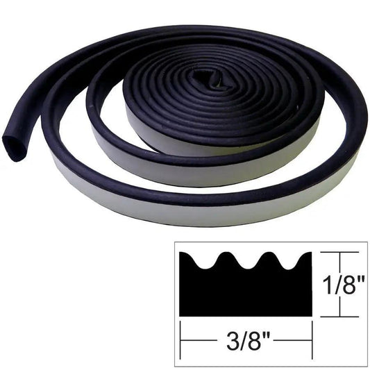 TACO Weather Seal - 10'L x "H x 3/8"W - Black [V30-0113B10-1] - Besafe1st