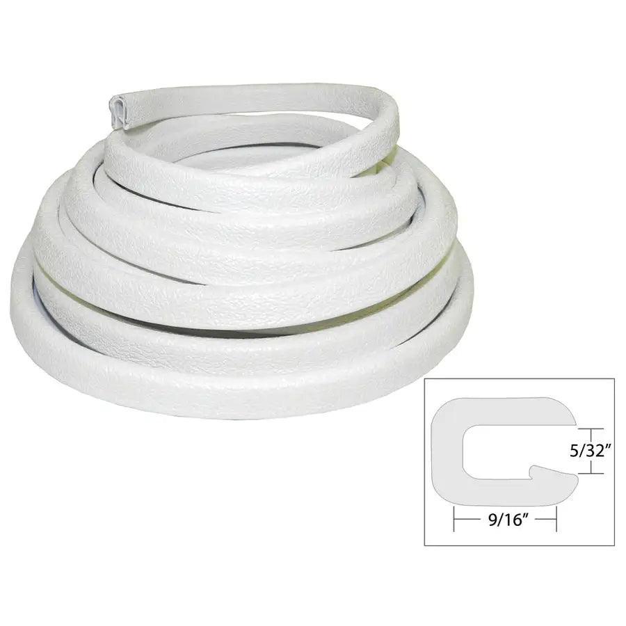 TACO Flexible Vinyl Trim - 5/32" Opening x 9/16"W x 25'L - White [V30-1005W25-1] - Besafe1st