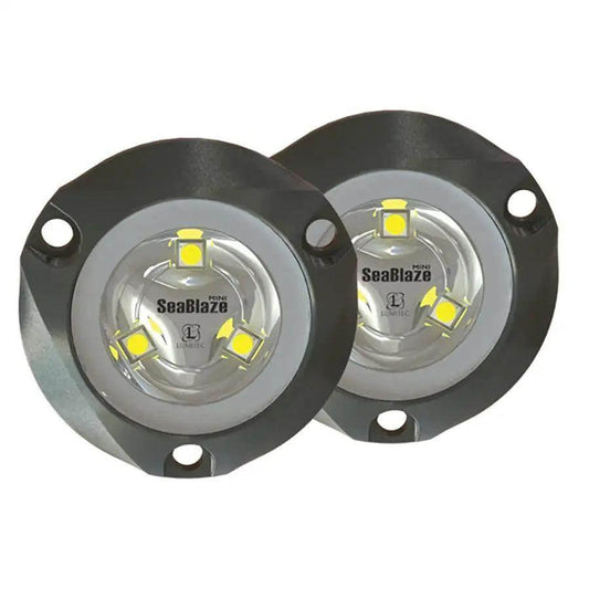 Lumitec SeaBlaze Mini Underwater Light - Pair - Brushed Finish - White Non-Dimming [101245] - Besafe1st