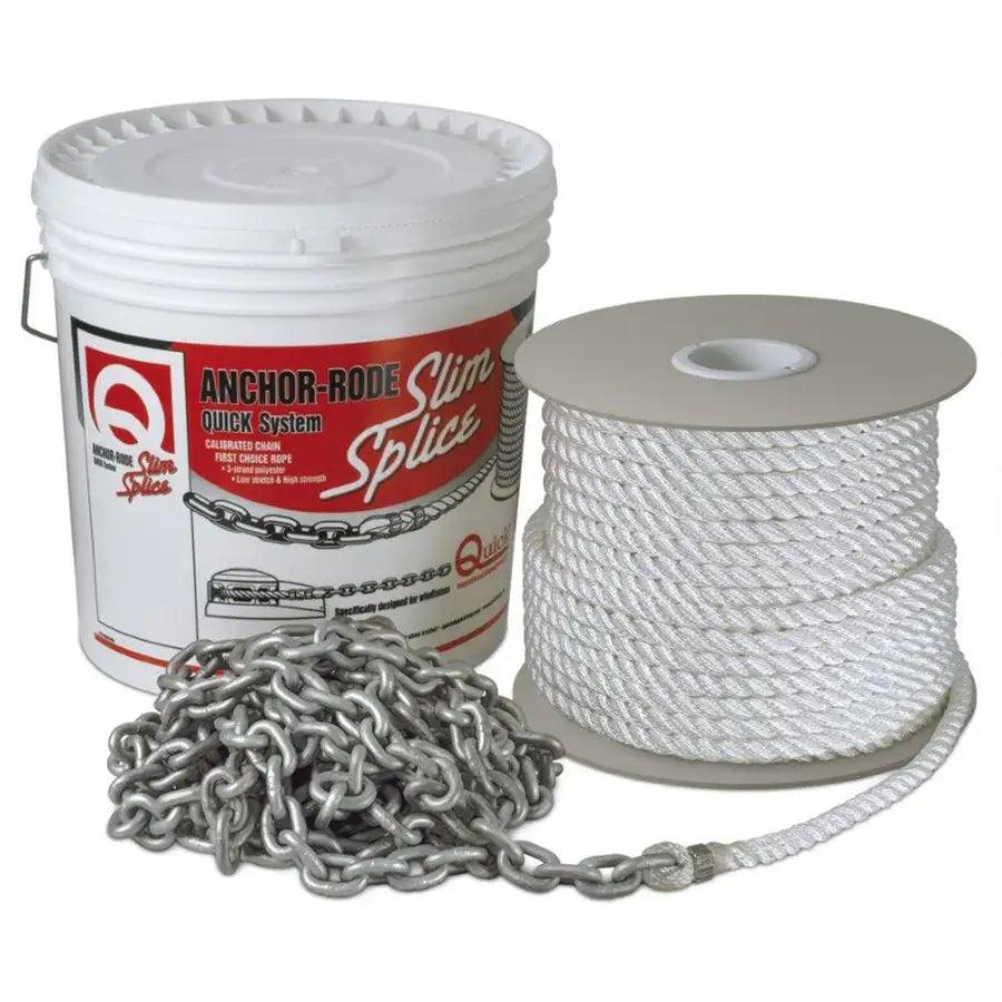 Quick Anchor Rode 15' of 7mm Chain and 300' of 1/2" Rope [FVC070312130Q00] - Premium Rope & Chain Besafe1st®  Shop now 