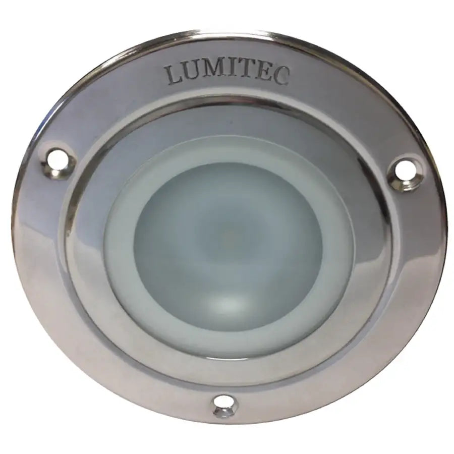 Lumitec Shadow - Flush Mount Down Light - Polished SS Finish - 4-Color White/Red/Blue/Purple Non-Dimming [114110] - Besafe1st® 