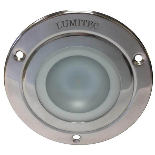 Lumitec Shadow - Flush Mount Down Light - Polished SS Finish - 3-Color Red/Blue Non Dimming w/White Dimming [114118] - Besafe1st