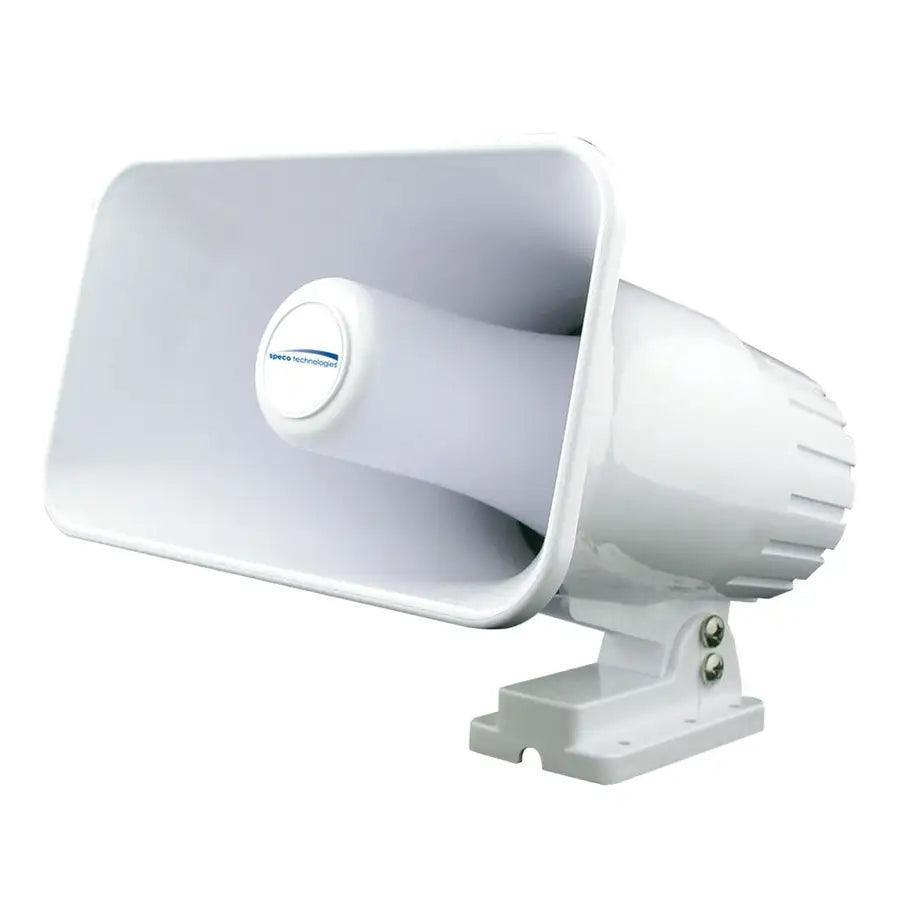 Speco 4" x 6" Weatherproof PA Speaker Horn - White [SPC12RP] - Besafe1st