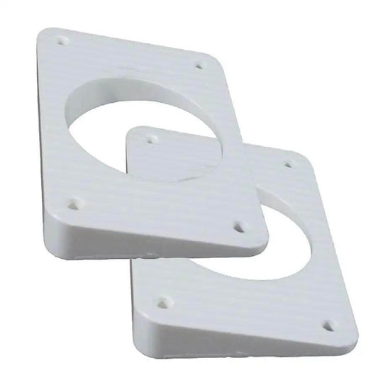 TACO Wedge Plates f/Grand Slam Outriggers - White [WP-150WHA-1] - Besafe1st