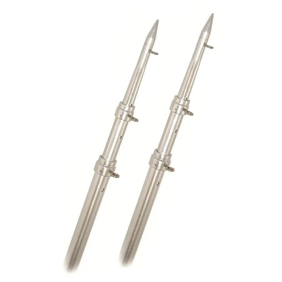 Rupp Top Gun Telescoping Outrigger Poles - Aluminum/Silver - 15' [A0-1500-TEL] - Besafe1st