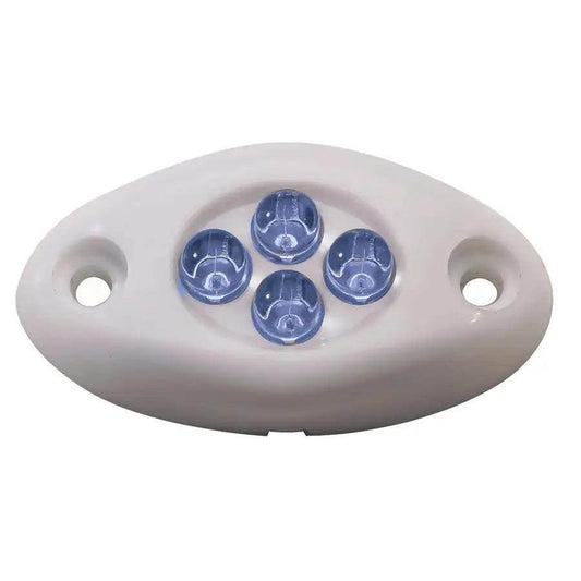 Innovative Lighting Courtesy Light - 4 LED Surface Mount - Blue LED/White Case [004-2100-7] - Besafe1st
