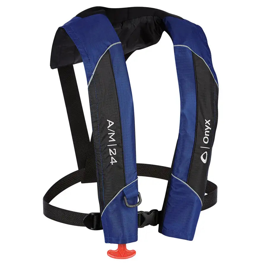 Onyx A/M-24 Automatic/Manual Inflatable PFD Life Jacket - Blue [132000-500-004-15] Besafe1st™ | 