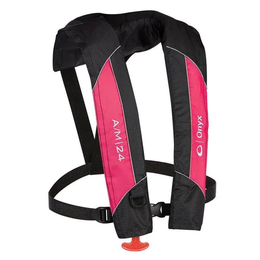 Onyx A/M-24 Automatic/Manual Inflatable PFD Life Jacket - Pink [132000-105-004-14] - Besafe1st