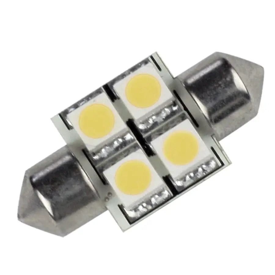 Lunasea Pointed Festoon 4 LED Light Bulb - 31mm - Cool White [LLB-202C-21-00] - Besafe1st®  