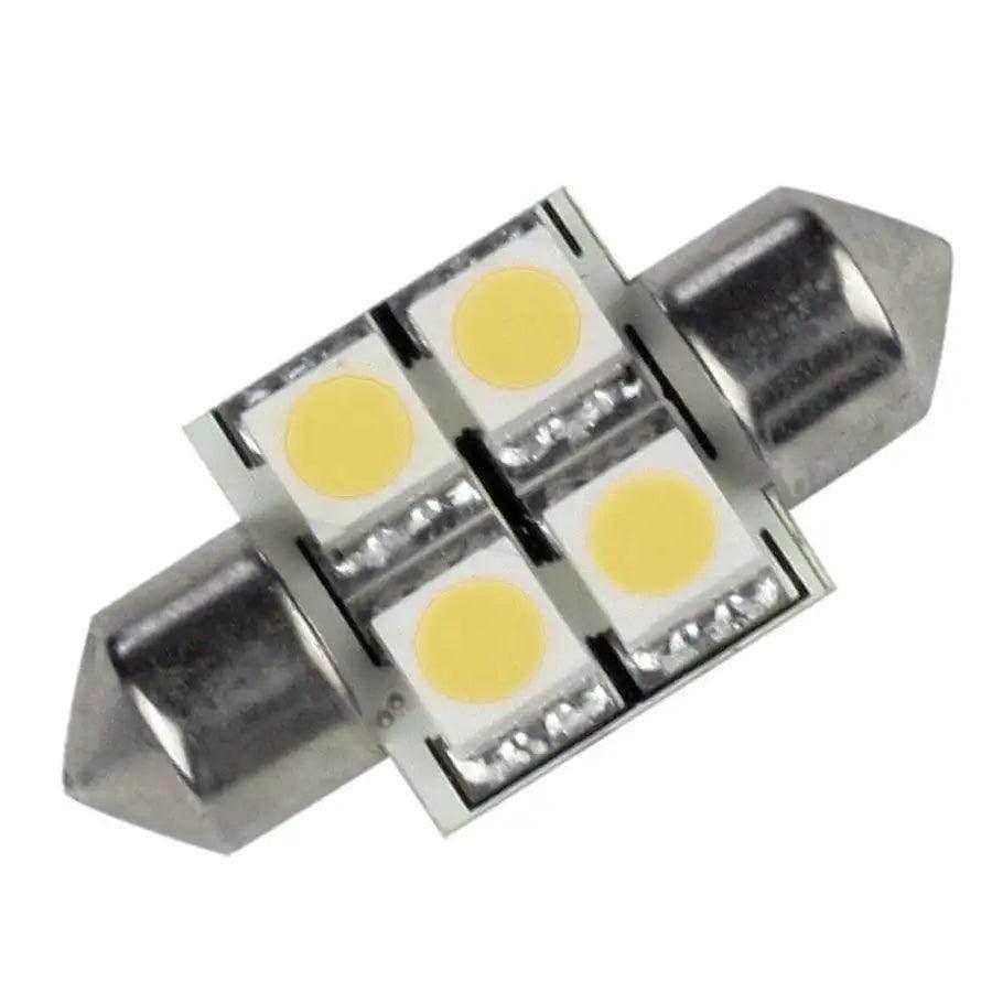 Lunasea Pointed Festoon 4 LED Light Bulb - 31mm - Cool White [LLB-202C-21-00] Lunasea Lighting