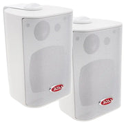 Boss Audio 4" MR4.3W Box Speakers - White - 200W [MR4.3W] - Besafe1st® 