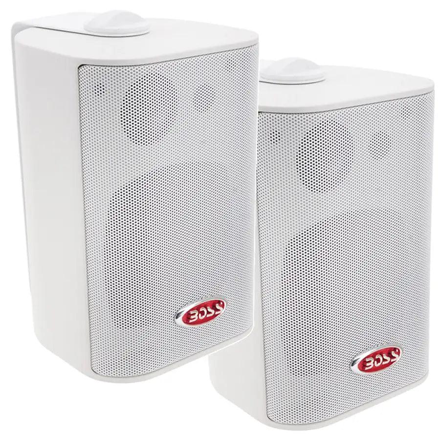 Boss Audio 4" MR4.3W Box Speakers - White - 200W [MR4.3W] - Premium Speakers Besafe1st®  Shop now 