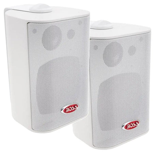 Boss Audio 4" MR4.3W Box Speakers - White - 200W [MR4.3W] - Besafe1st