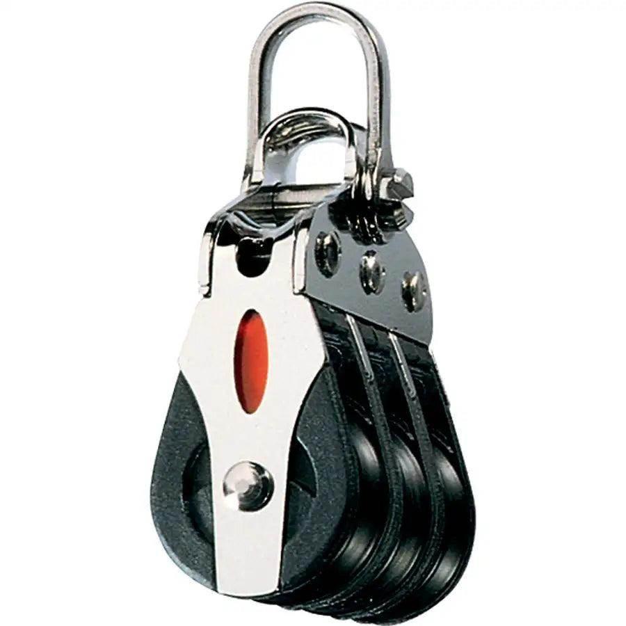 Ronstan Series 20 ball Bearing Block - Triple - 2-Axis Shackle head [RF20302] - Besafe1st