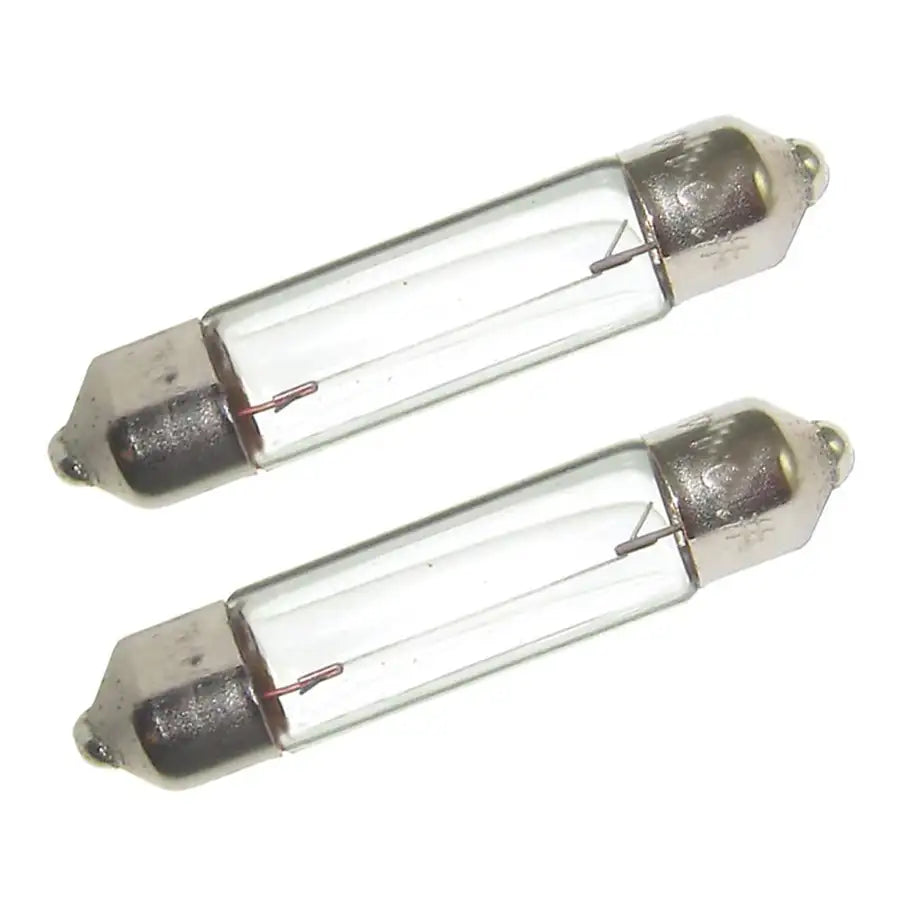 Perko Double Ended Festoon Bulbs - 12V, 10W, .74A - Pair [0070DP0CLR] - Besafe1st® 