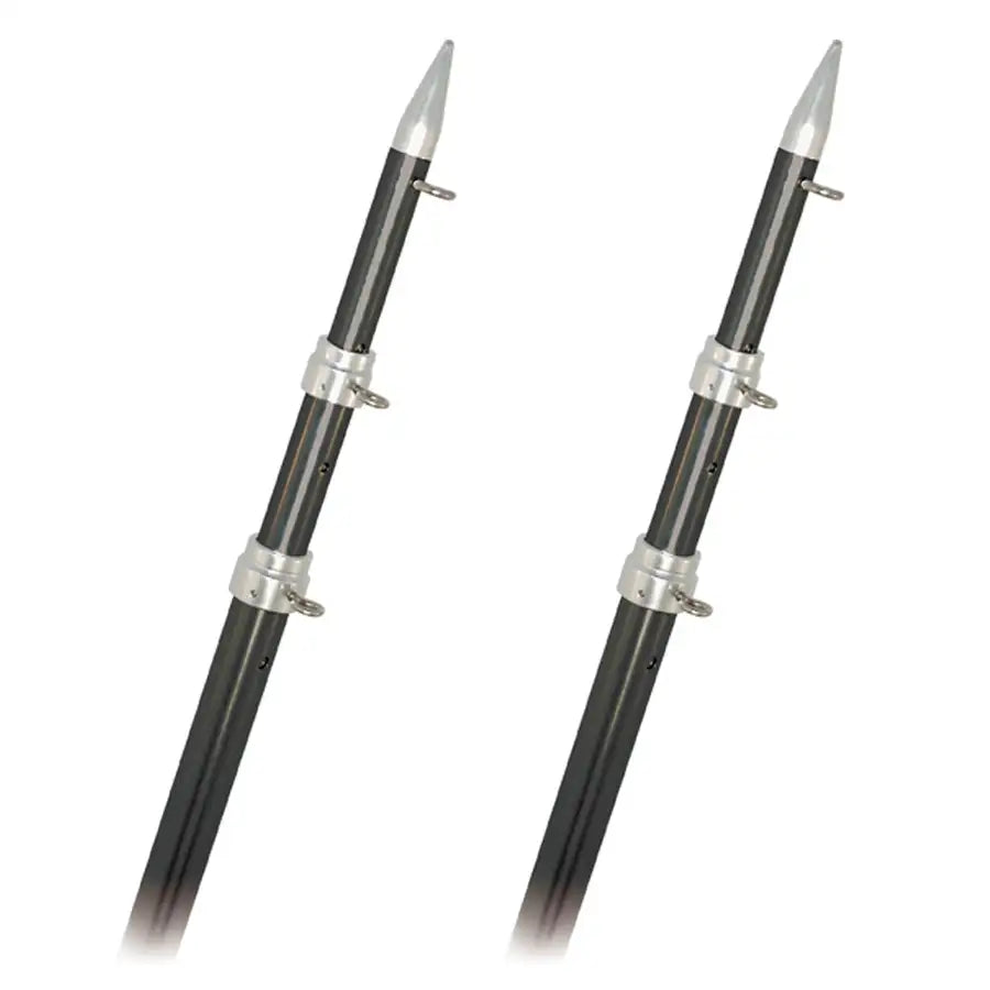 Rupp Top Gun Outrigger Poles - Telescopic - Carbon Fiber - 18' [A0-1800-CFT] - Besafe1st®  